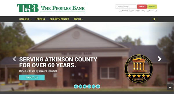 The Peoples Bank | Financial, High Security Website Design and Website Development